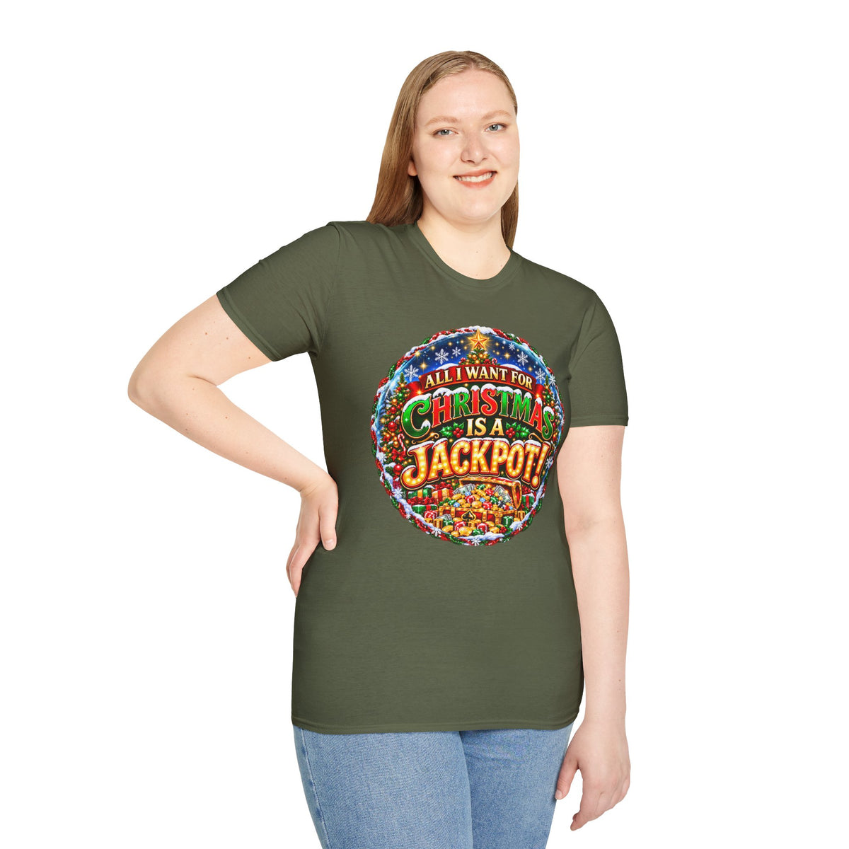ALL I WANT FOR CHRISTMAS IS A JACKPOT!  T-Shirt
