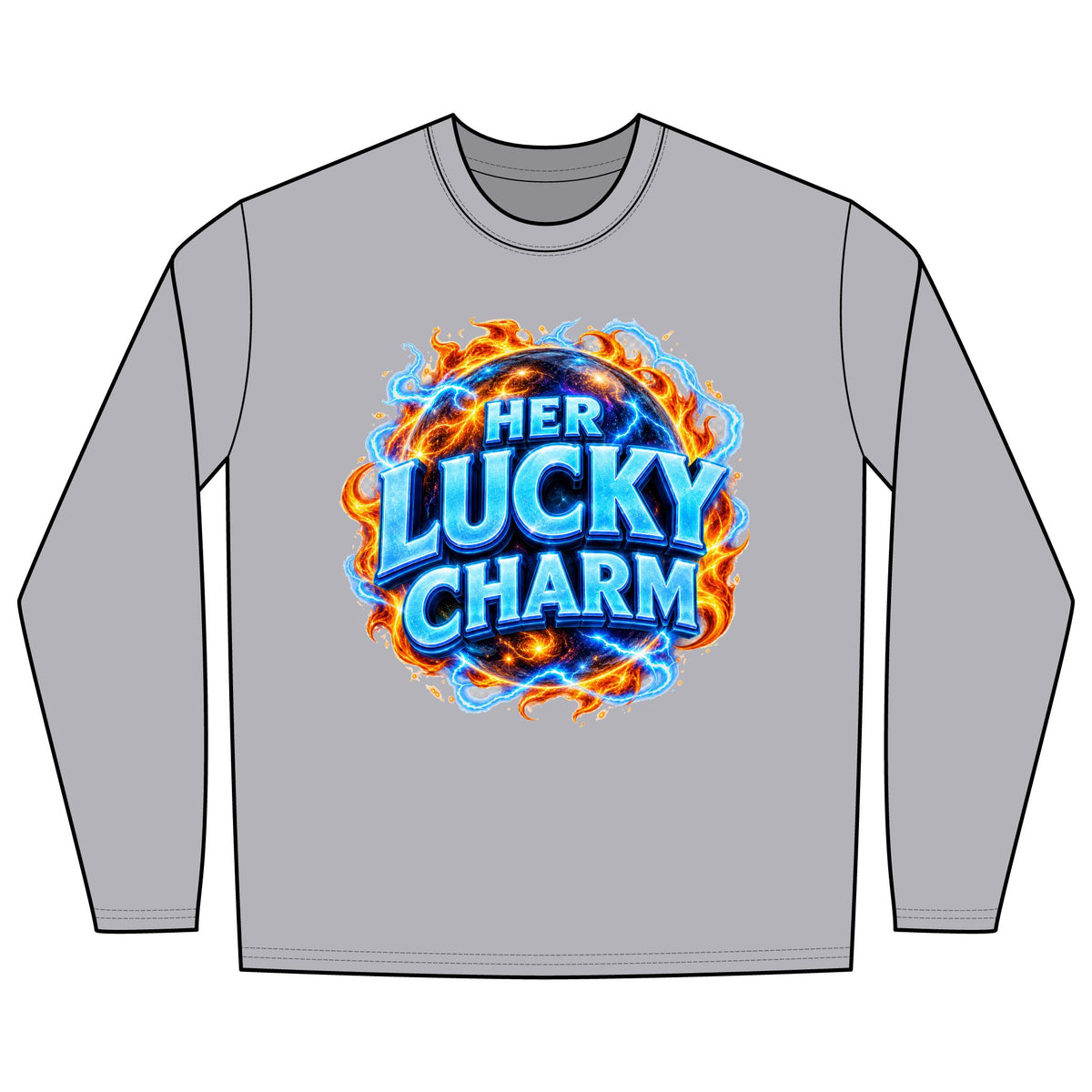 HER LUCKY CHARM - Long Sleeve T-Shirt