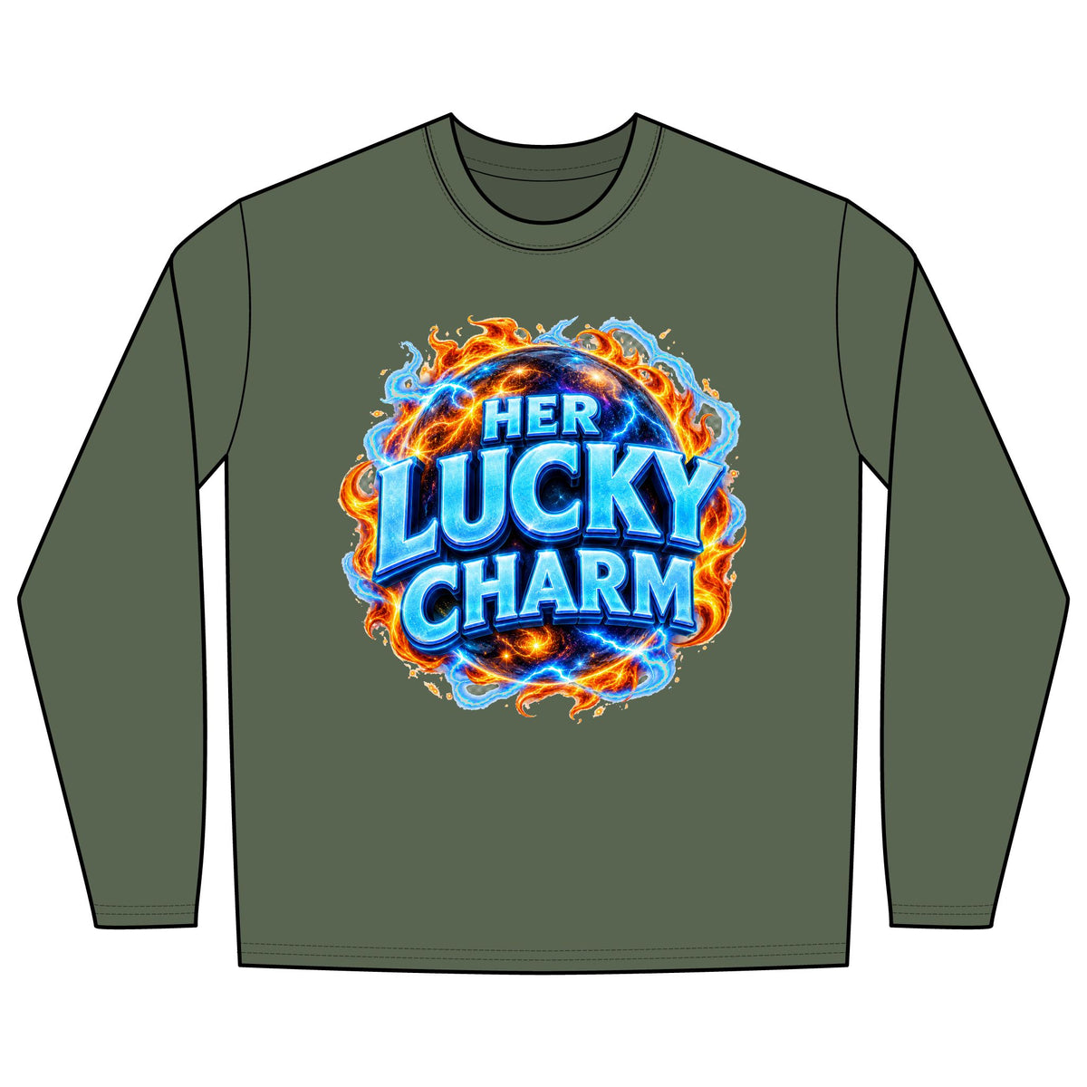HER LUCKY CHARM - Long Sleeve T-Shirt