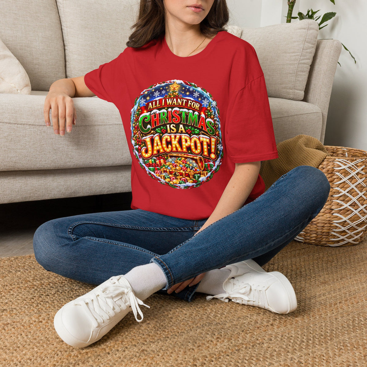 ALL I WANT FOR CHRISTMAS IS A JACKPOT!  T-Shirt