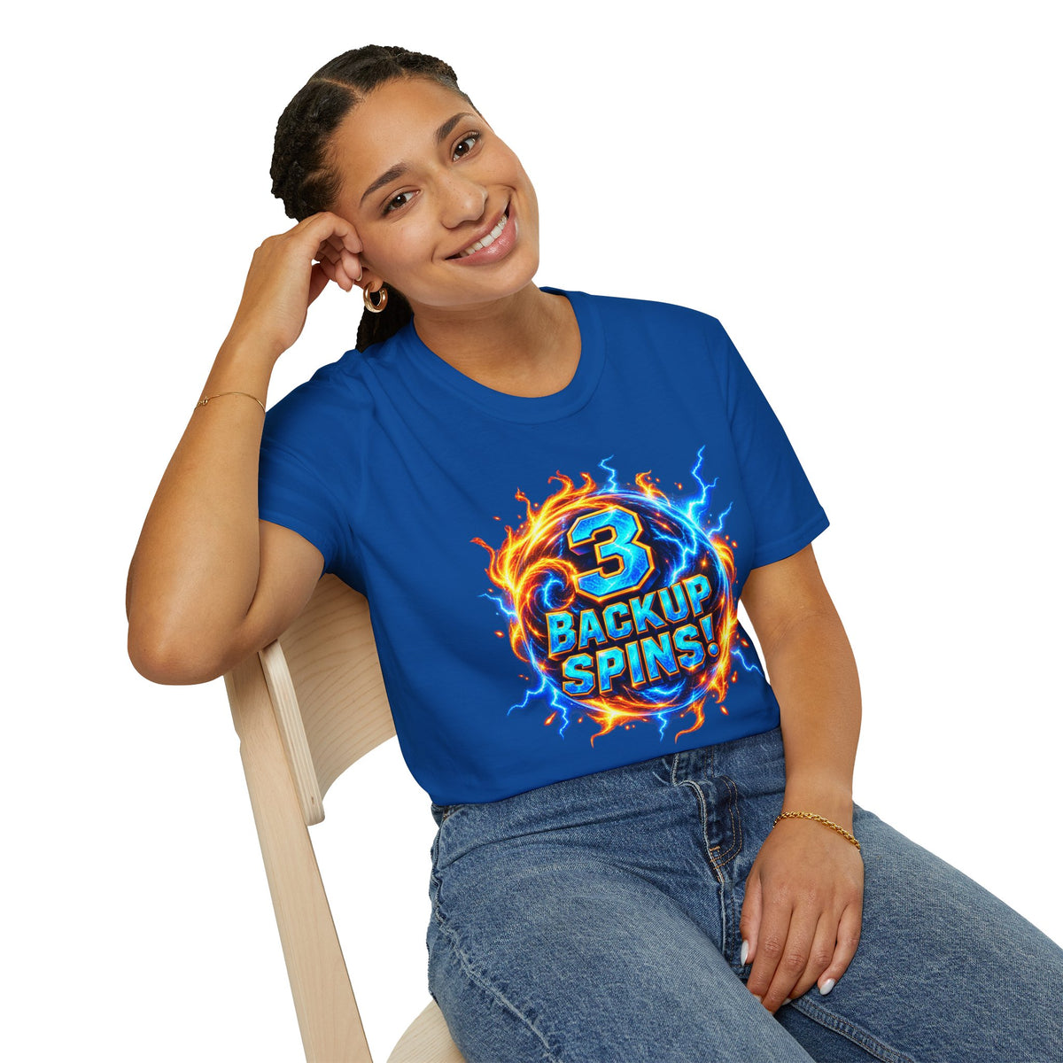 3 BACKUP SPINS! -  T-Shirt