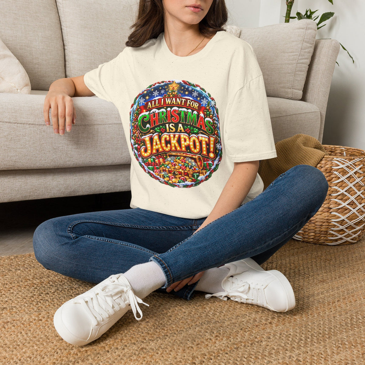 ALL I WANT FOR CHRISTMAS IS A JACKPOT!  T-Shirt