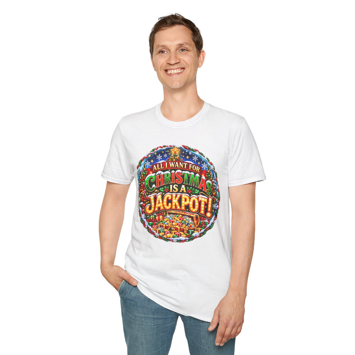 ALL I WANT FOR CHRISTMAS IS A JACKPOT!  T-Shirt