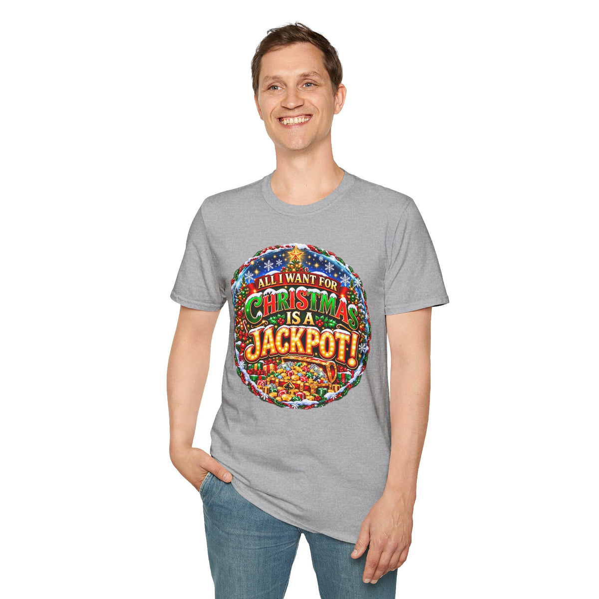 ALL I WANT FOR CHRISTMAS IS A JACKPOT!  T-Shirt