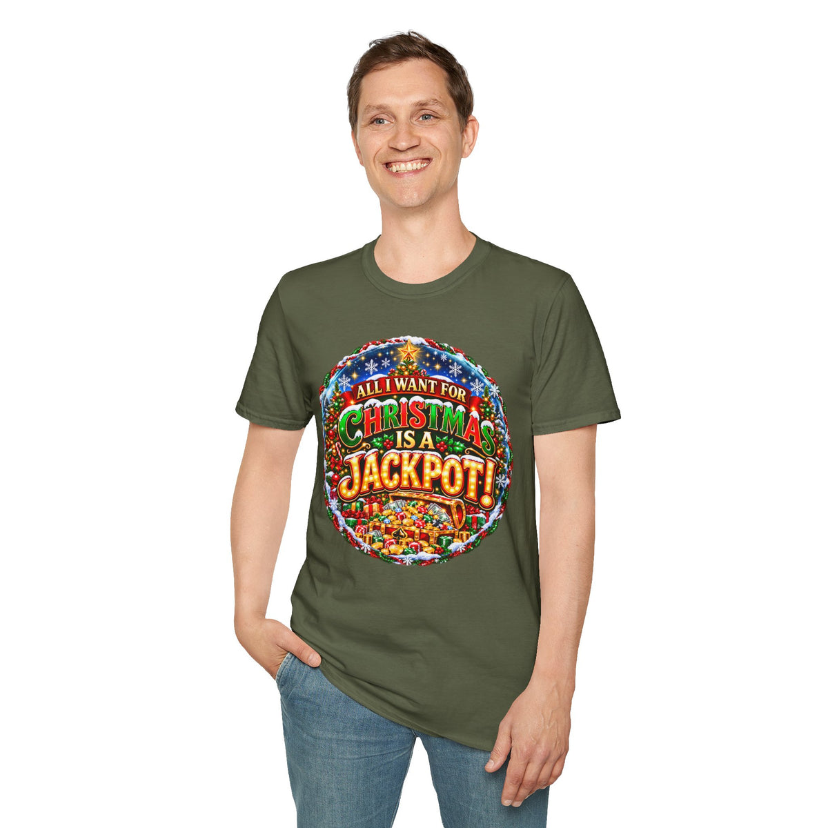 ALL I WANT FOR CHRISTMAS IS A JACKPOT!  T-Shirt