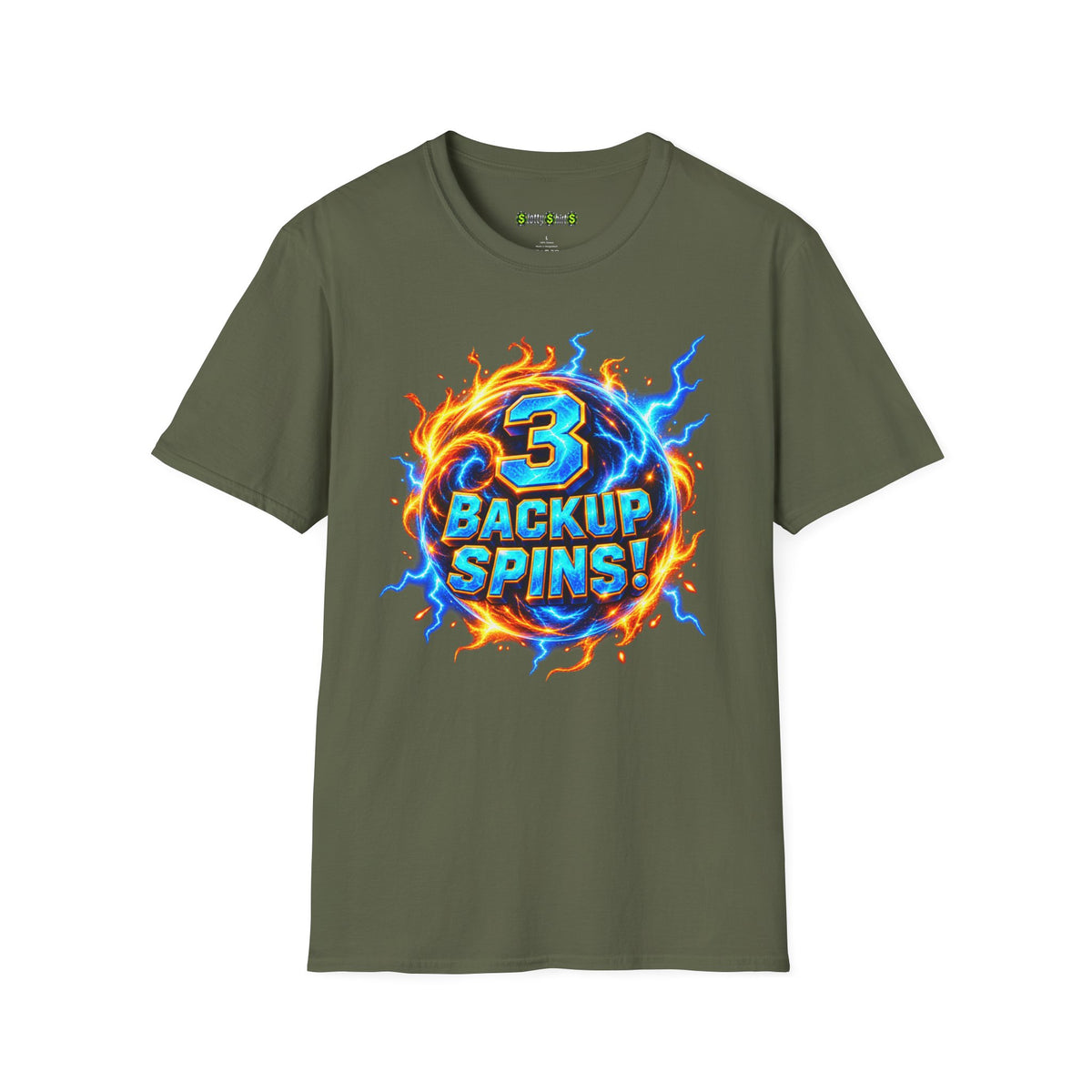 3 BACKUP SPINS! -  T-Shirt