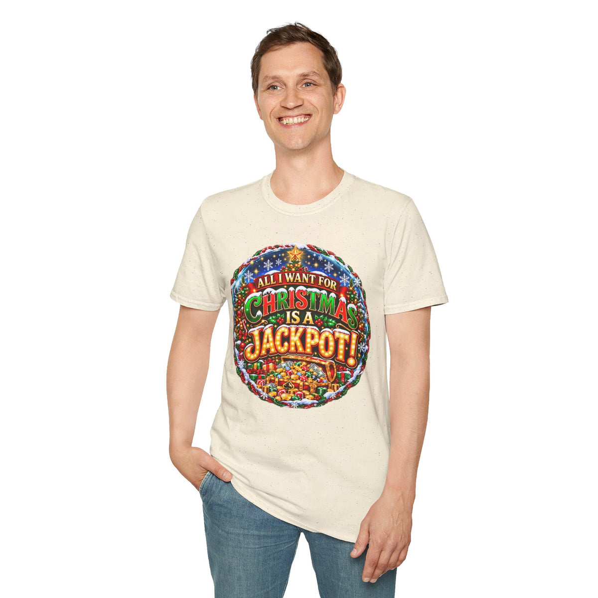 ALL I WANT FOR CHRISTMAS IS A JACKPOT!  T-Shirt