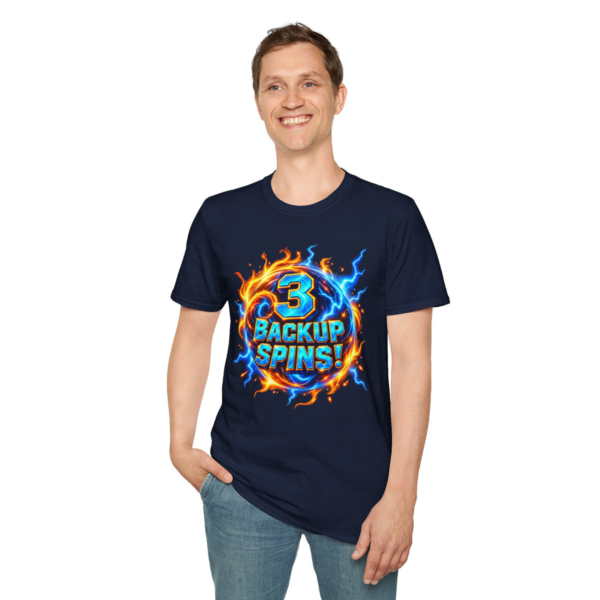 3 BACKUP SPINS! -  T-Shirt