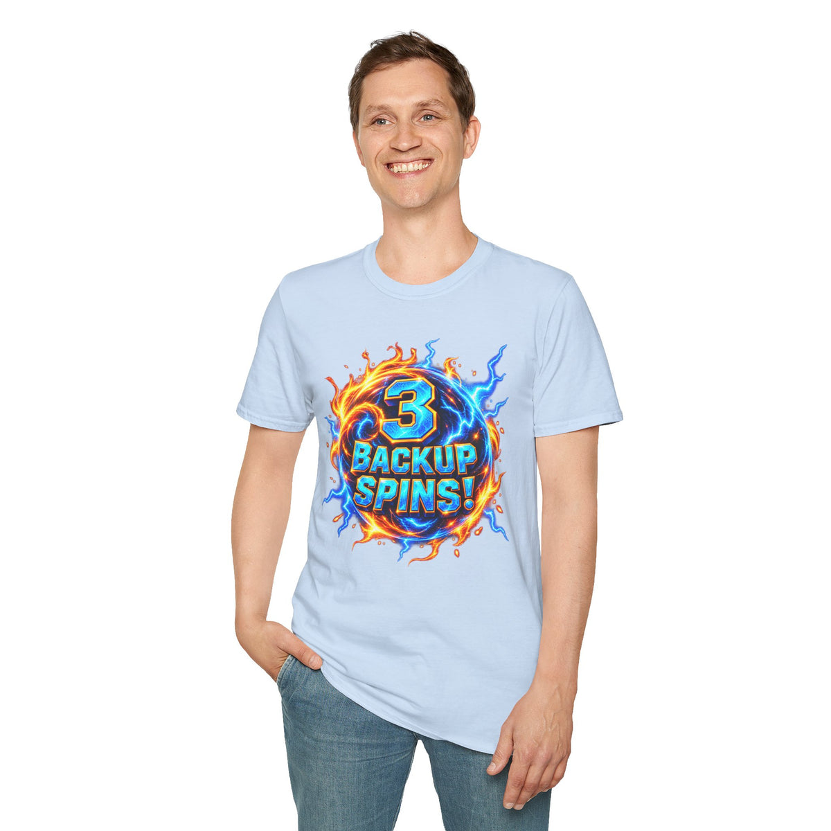 3 BACKUP SPINS! -  T-Shirt
