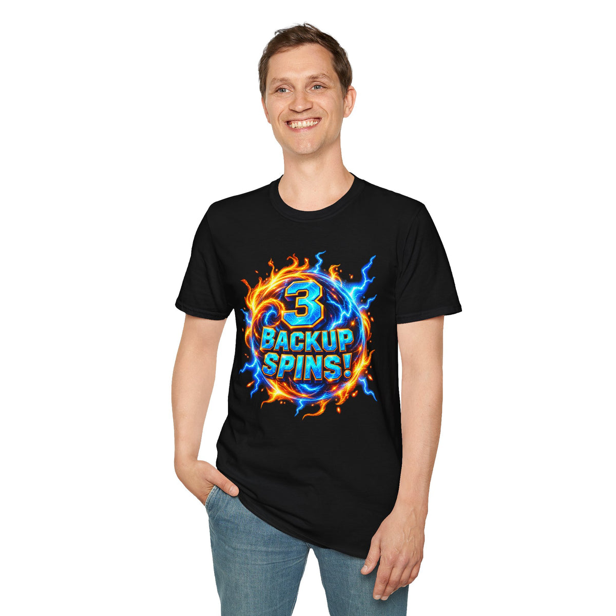 3 BACKUP SPINS! -  T-Shirt