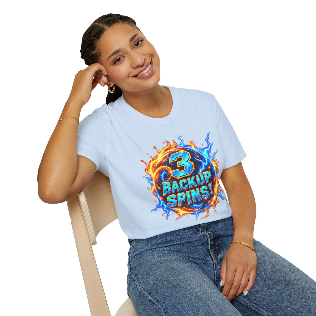 3 BACKUP SPINS! -  T-Shirt