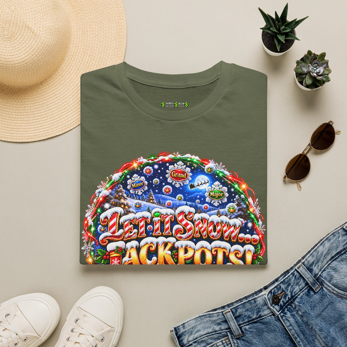 LET IT SNOW...JACKPOTS!   T-Shirt