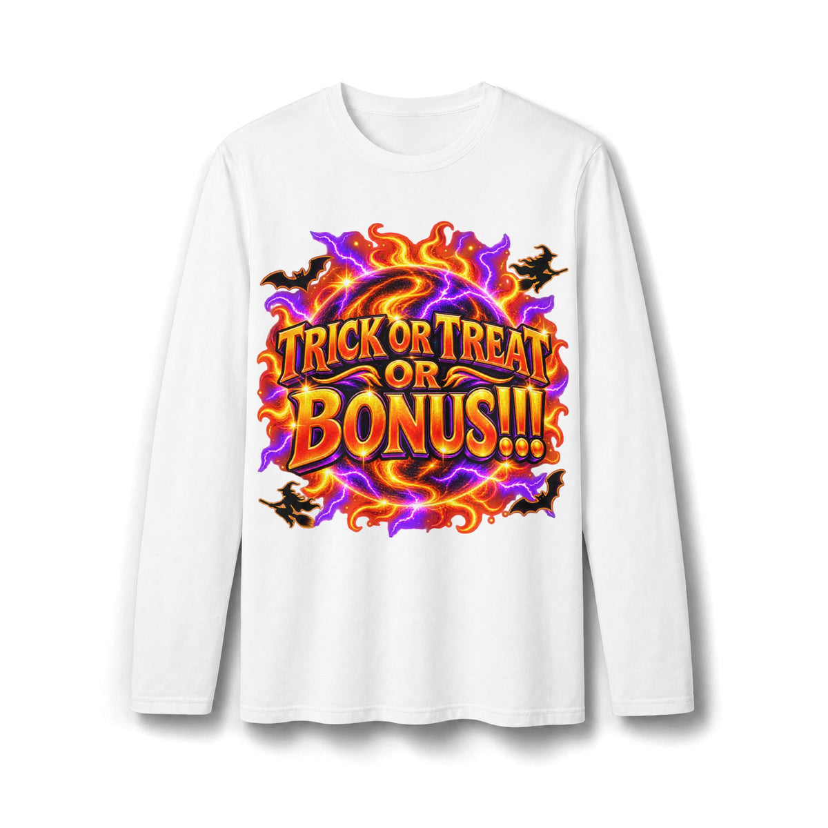 TRICK or TREAT or BONUS!!! Halloween Long Sleeve T-Shirt
