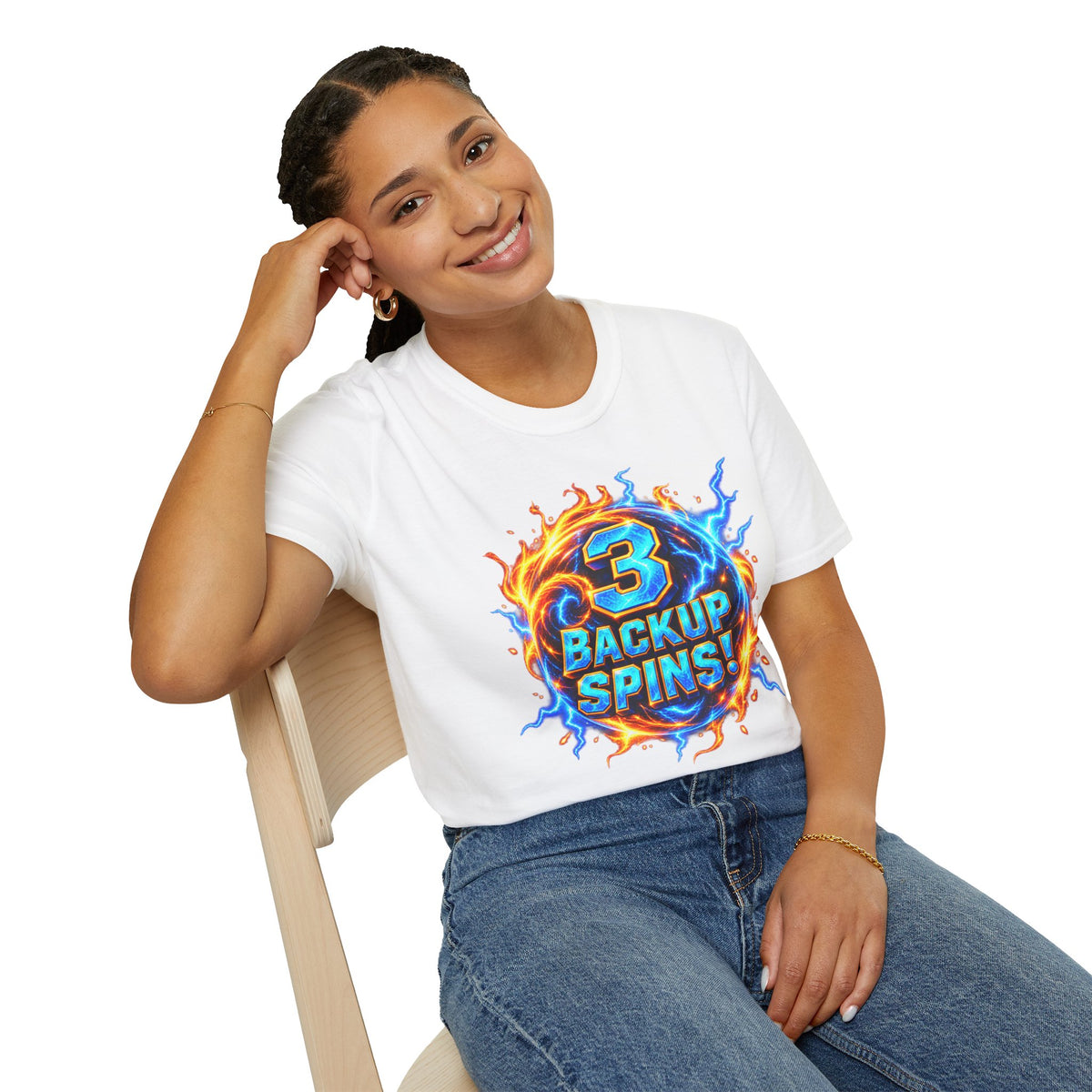 3 BACKUP SPINS! -  T-Shirt