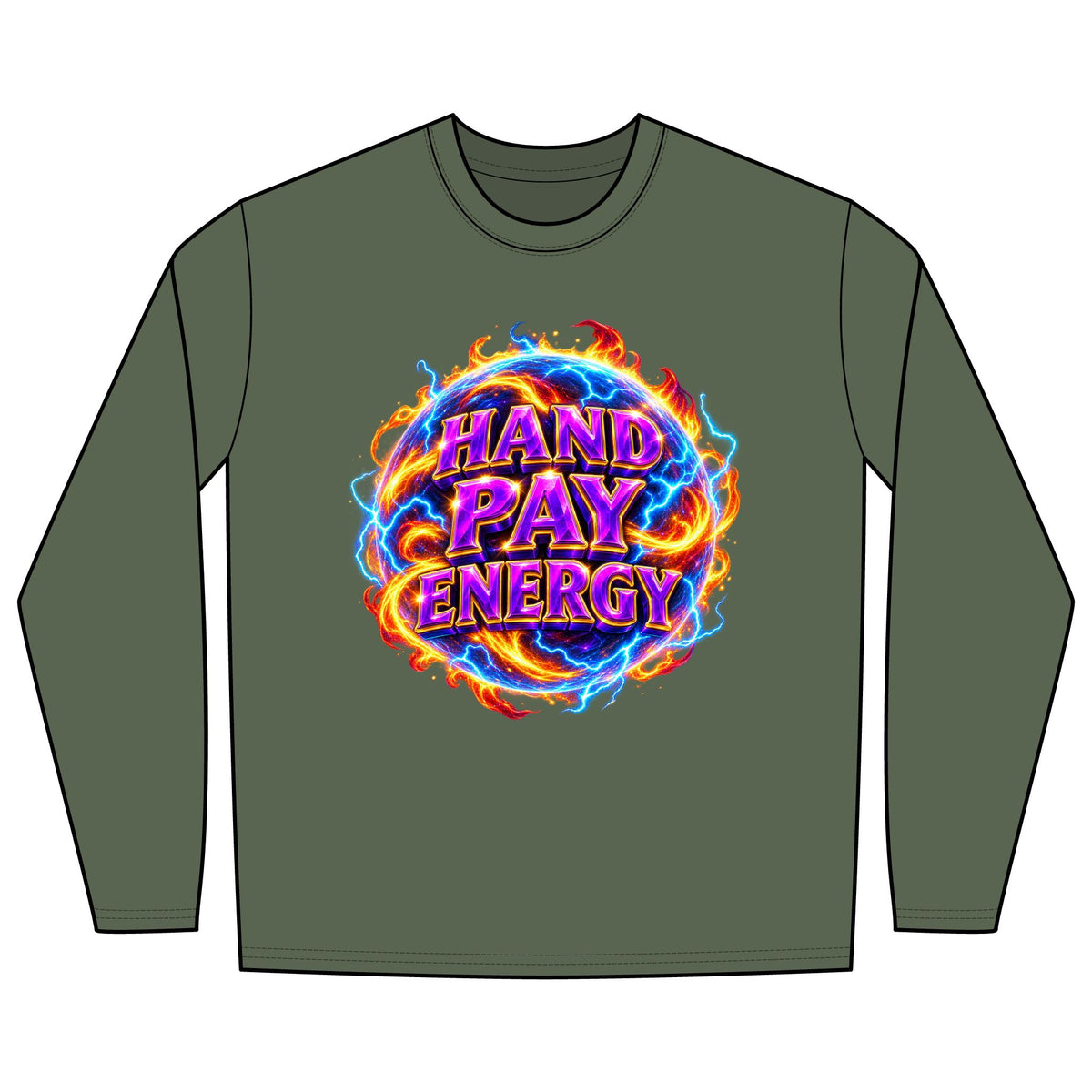 HAND PAY ENERGY - Long Sleeve T-Shirt